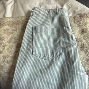 Old Navy Light Blue and White Striped Pants